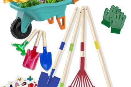Kinder Gartenwerkzeugset, 70CM Schubkarre Mit 70CM