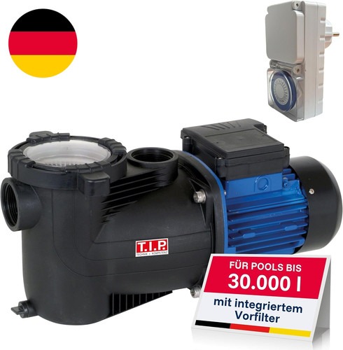 T.I.P. Poolpumpe Mit Timer - Selbstansaugende