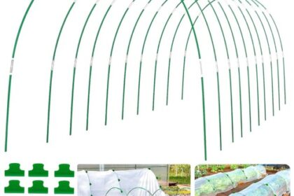 Pflanztunnel Bögen 60 Stück Fiberglas Gartenbogen