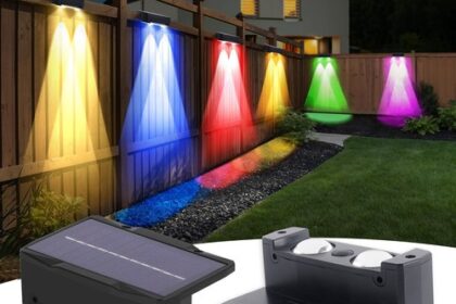 2-10X LED Solarleuchten Zaunleuchte Wandlampen Gartenleuchte