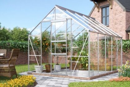 Vitavia Gewächshaus, Treibhaus Merkur 8300, alu-eloxiert,