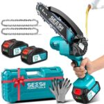 Kettensäge Akku, Mini Kettensäge 6 Zoll,