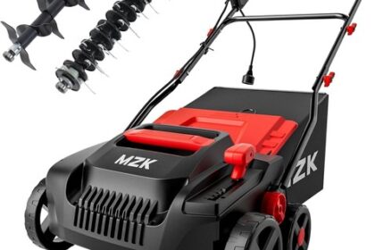 Elektro-Vertikutierer Rasenlüfter 38cm 3700 U/min 5-stufig