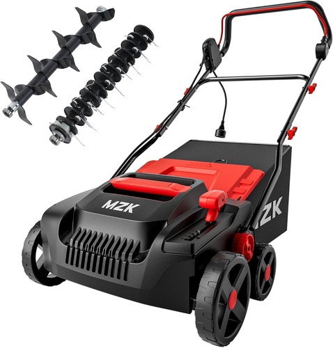 Elektro-Vertikutierer Rasenlüfter 38cm 3700 U/min 5-stufig