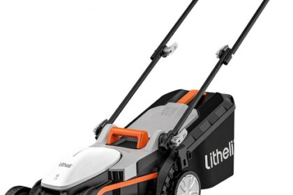 Litheli Akku Rasenmäher 33cm, 30L Fangkorb,