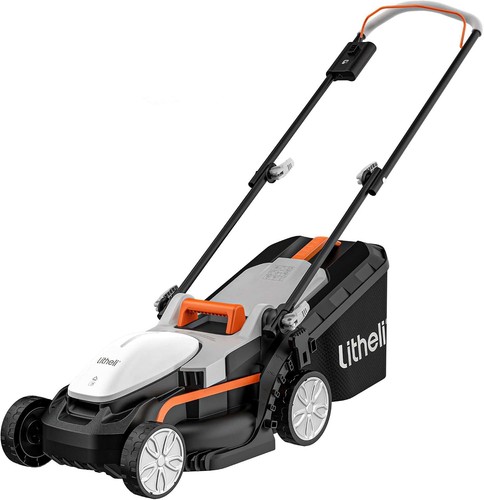 Litheli Akku Rasenmäher 33cm, 30L Fangkorb,