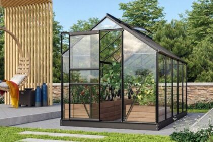 Vitavia Gewächshaus Treibhaus Venus 6200 schwarz,
