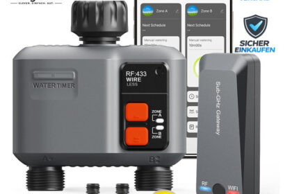 Bewässerungscomputer WLAN 2 Ausgänge 300M RF-Technologie